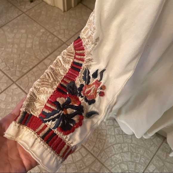 Johnny Was Cotton tunic/ LS tee XXS - Picture 4 of 4